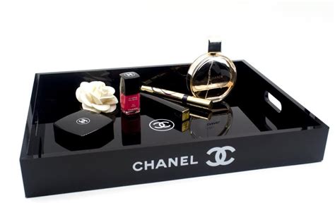 cheap chanel vanity tray|BARCA COLLECTION — Chanel Black Vanity Tray.